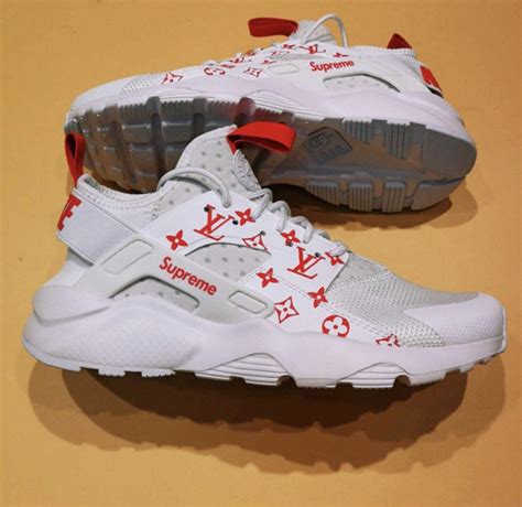 supreme x louis vuitton x nike air huarache sneakers|supreme x air max 1.